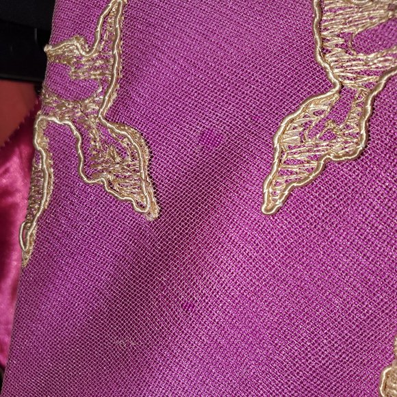 Ana Torres Fuchsia Column Mother of the Bride Taffeta Formal Gown - Picture 14 of 14